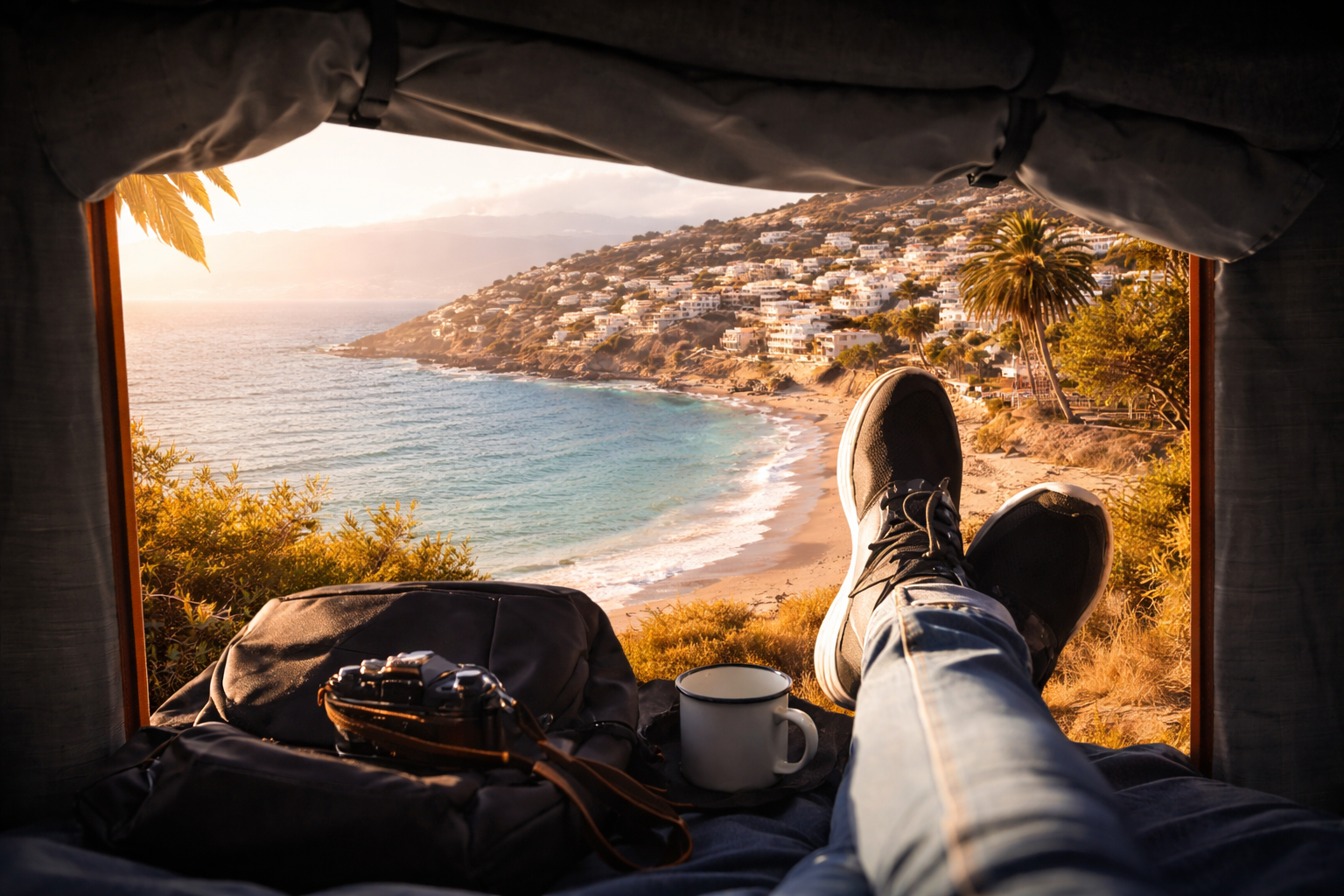Rooftop tents available for rent in Morocco